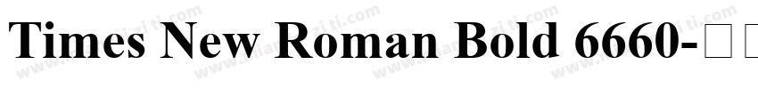 Times New Roman Bold 6660字体转换